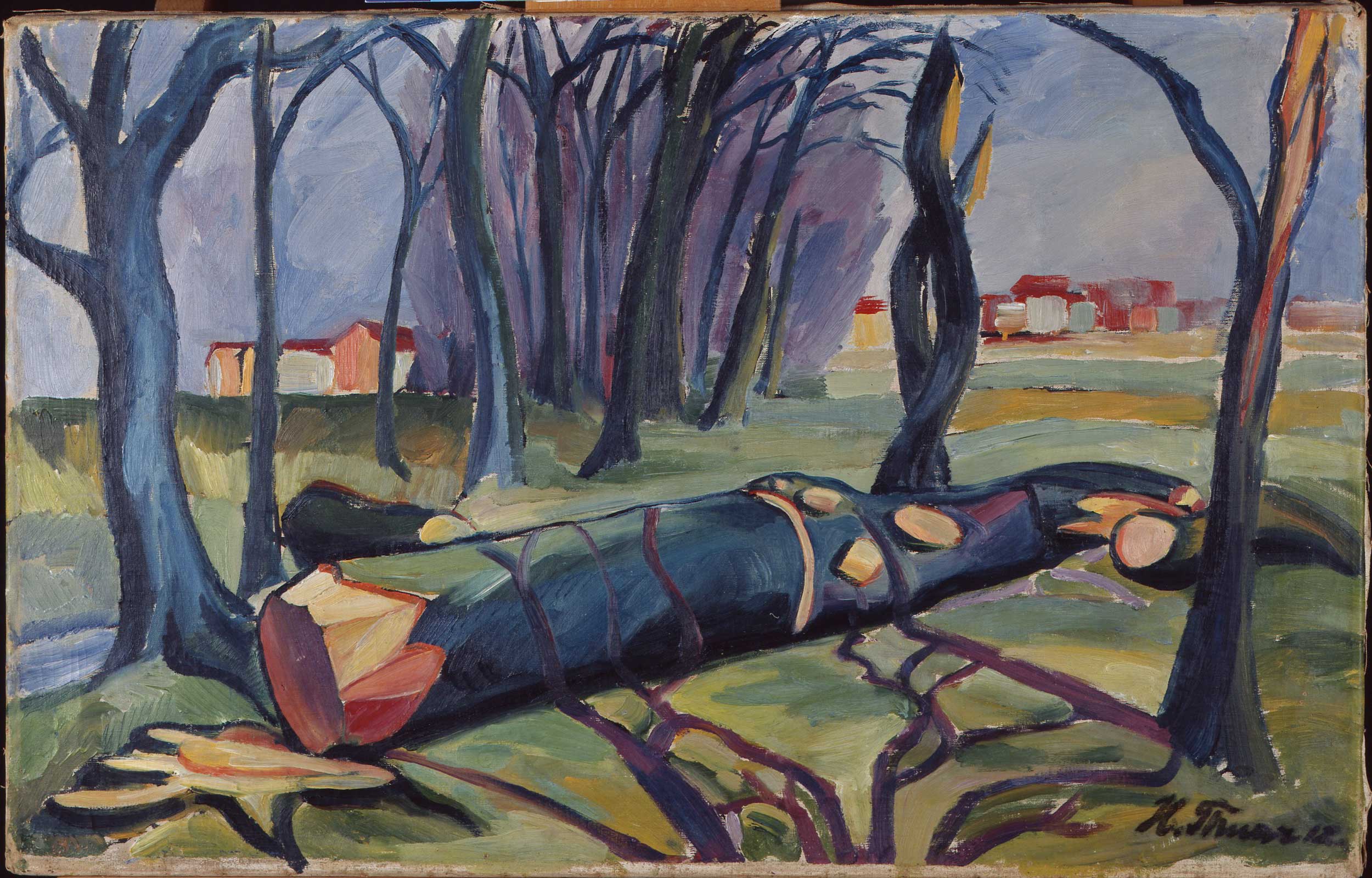 Hans Thuar, Gefällter Baum (Flodeling), 1912