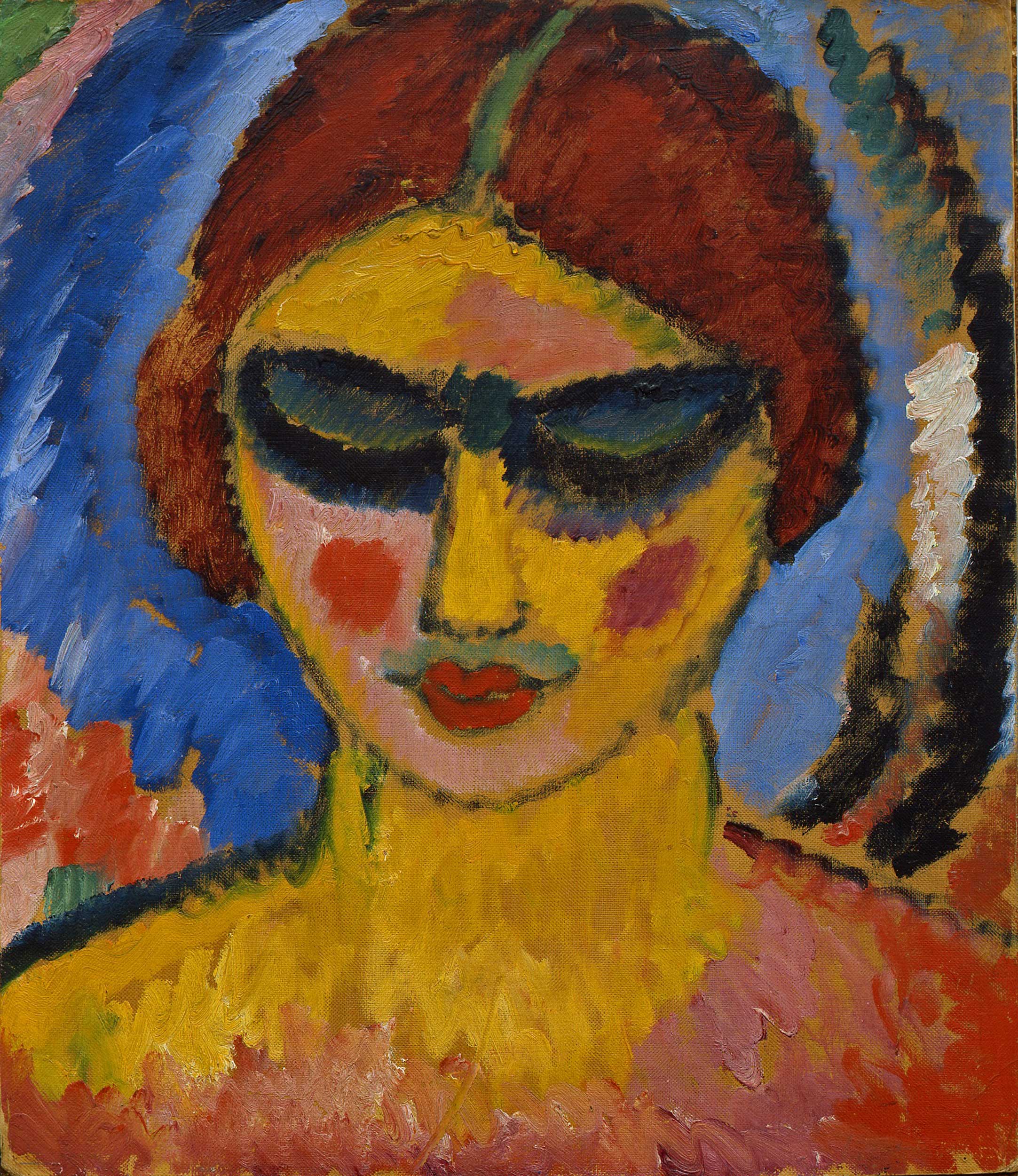 Alexej von Jawlensky, Mädchen mit niedergeschlagenen Augen, around 1912