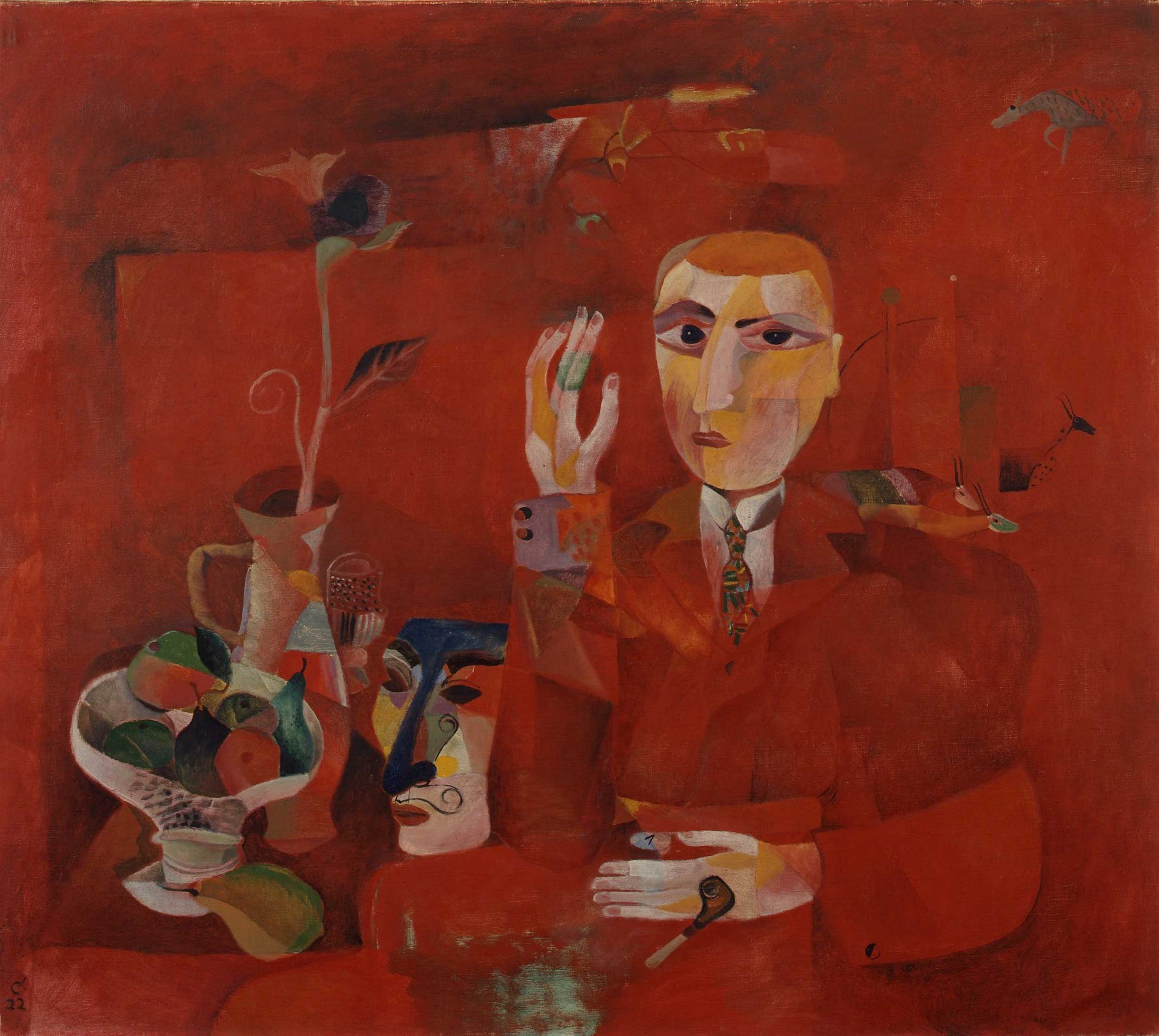 Heinrich Campendonk, Mann mit Maske, 1922