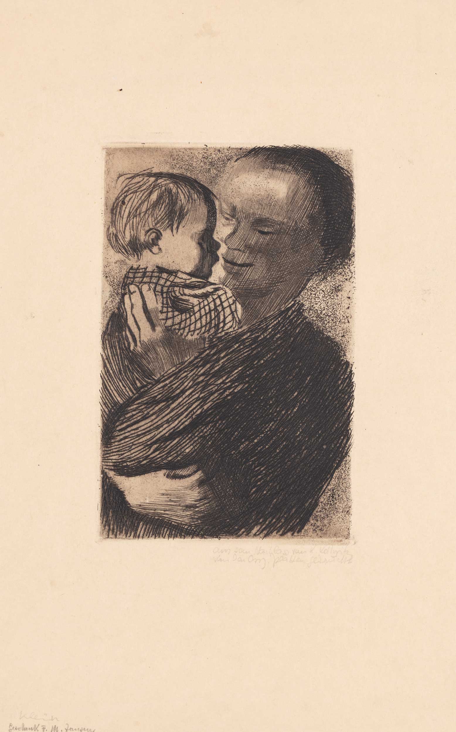 Käthe Kollwitz, Mutter und Kind, 1910