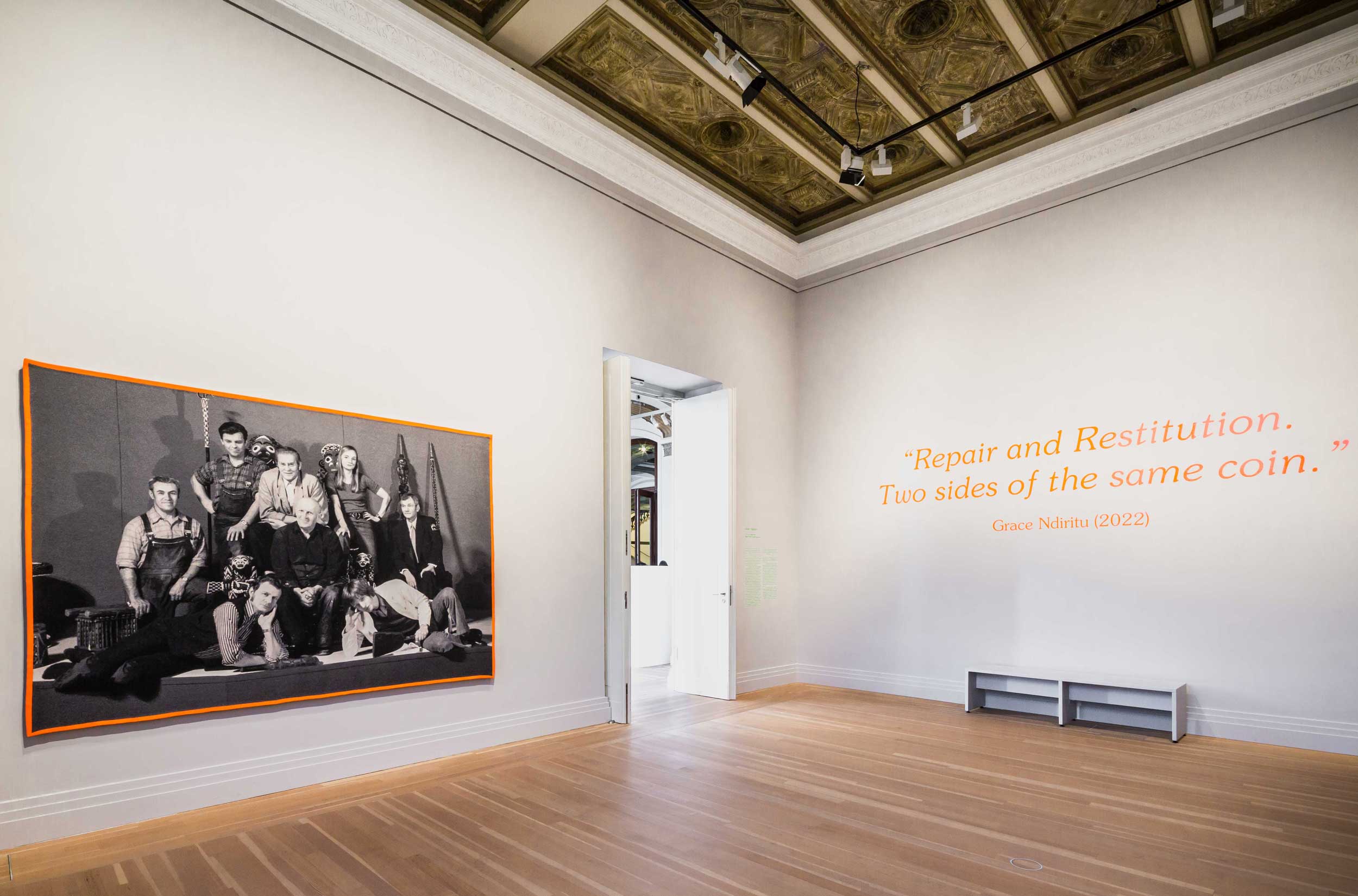 2Grace Ndiritu, The Twin Tapestries: Repair (1915) & Restitution (1973) (2022)